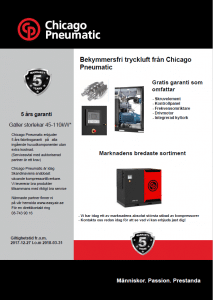 Bekymmersfri tryckluft från Chicago Pneumatic